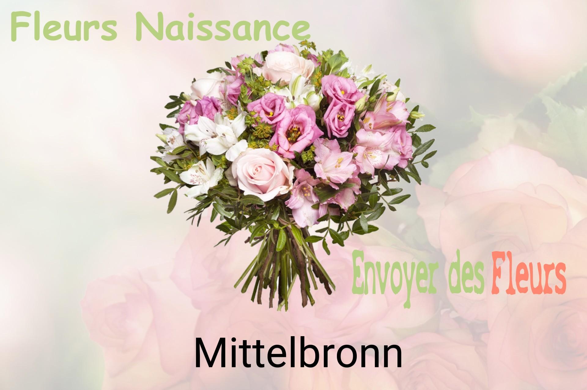 Bouquet de fleurs de naissance livré à Mittelbronn